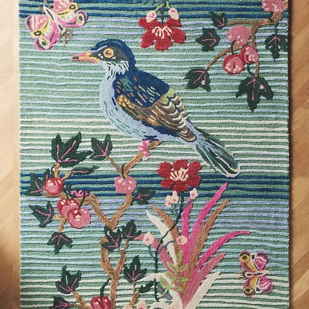 NWT Anthropologie Nathalie Lete Tufted Rug - Picture 2 of 6